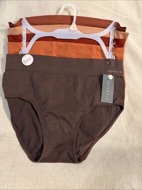 Danskin Women’s' 5-Pack Briefs in Brown, Rust, Peach
